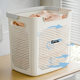 Japanese Large Laundry Basket, Household Dirty Clothes Basket, Plastic Laundry Basket, Dormitory Bathroom Portable Storage Basket