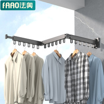 Balcony folding clothes hanger wall-mounted invisible telescopic clotheshorse clotheshorse Clotheshorse Indoor Cool Clothes Sunburn