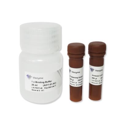 诺唯赞 早期细胞凋亡检测试剂 V-FITC/PI （流式分析&amp;荧光显微镜)