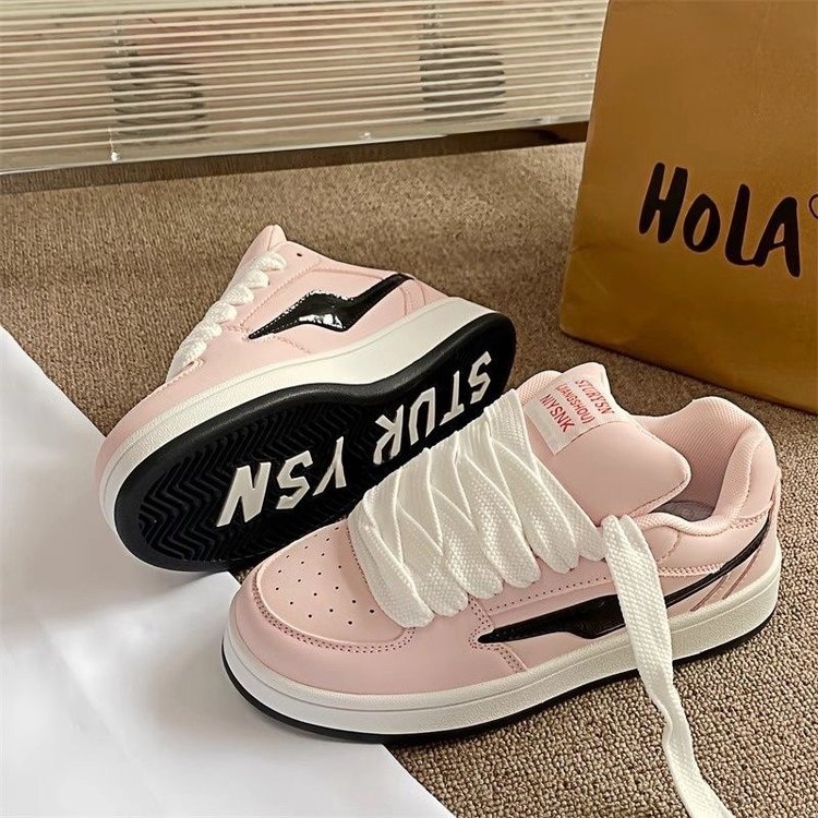 Korean Style Niche Pink Loafers for Women ins Trendy 2026 Spring New Versatile Hong Kong Style Casual Sneakers for Female Students Korean Style Niche Pink Loafers for Women ins Trendy 2026 Spring New Versatile Hong Kong Style Casual Sneakers for Female Students