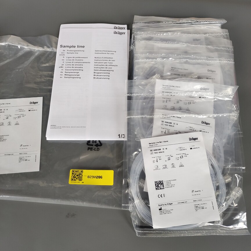 德尔格全新原装采样管8290286二氧化碳Vamos气体Co2采样管
