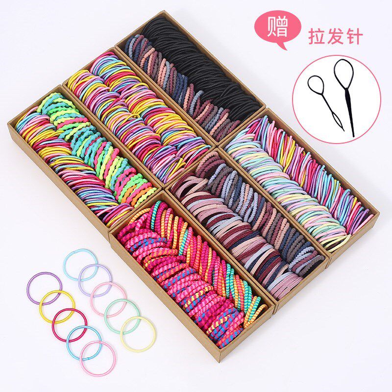 Child rubber fascia girl hair band Hair Leather Fascia Baby without injury A little haired little girl hair accessories Hair Accessories