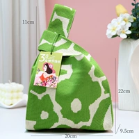 Богиня подарочный пакет-зеленый маленький цветок