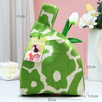 Богиня подарочные пакеты-зеленые цветы + букет