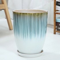 Flower pots Deep high basin Ceramic European style special minimalist creativity with trays Indoor outside floor Large plant species Trees