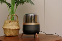 Harman Kardon audio stand glazed crystal 3rd and 4th generation audio base speaker desktop stand solid wood shelf