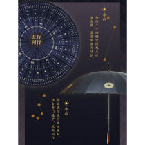 Qi Men Dun Jia Ba Ba Dia Chinese style retro wooden handle mens large umbrella 24 bone long handle umbrella vinyl sunny umbrella high end