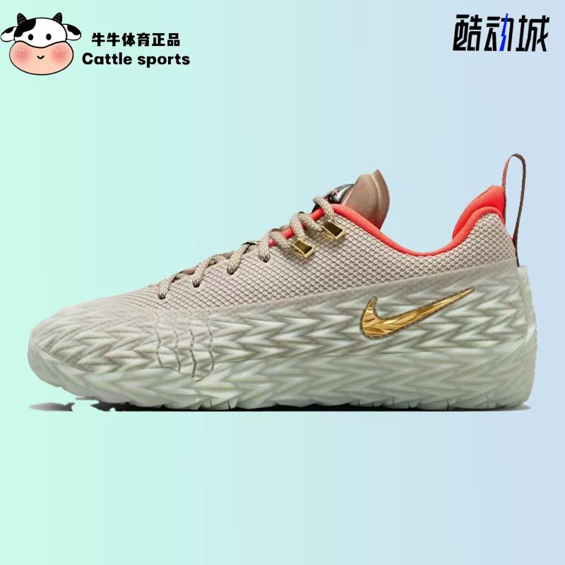 Nike's New Practical Training Shoes Nike S.T Charge Light Gray Low-Top Basketball Shoes Io8062-001