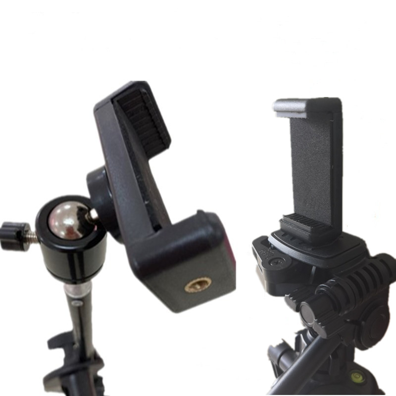 Mobile phone clip live broadcast bracket tripod rotating gimbal fixed shot upside-down shot horizontal shot floor stand 360-degree overhead shot fixed