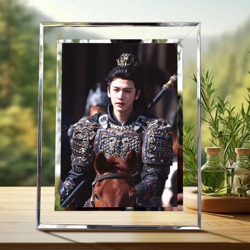 Zhang Linghe Crystal Photo Frame Celebrity Merchandise Fan-Made Support High-Definition Photos Horizontal and Vertical Dual-Use Display Stand Creative Photo Frame
