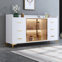 Dining Side Cabinet Modern Minima Nordic Style integrated by wall Home Shelf European Style Light Lavish Wine Cabinet Locker