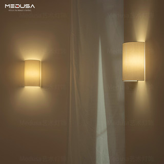 Spanische santa&cole mittelalterliche wandleuchte aus stoff im wabi-sabi-stil, japanischer stil, für wohnung, wohnzimmer, esszimmer, flur, spiegel, scheinwerfer