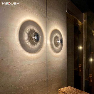 Lámpara de pared del dormitorio de diseño italiano viabizzuno, fondo de sala de estar, pared, pasillo, escalera, decoración de hotel