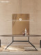Italian Regolo Minimalist Linear Dining Room Pendant Light Designer Modern All-Copper Marble Long Table Strip Light