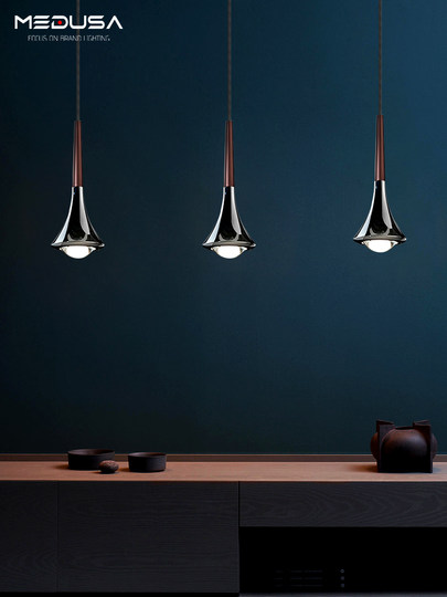 Italienischer LodesRain Schlafzimmer-Nachttisch-Kronleuchter, kleiner Designer-Kronleuchter, nordisch, minimalistisch, kreative Persönlichkeit, Restaurant-Bar