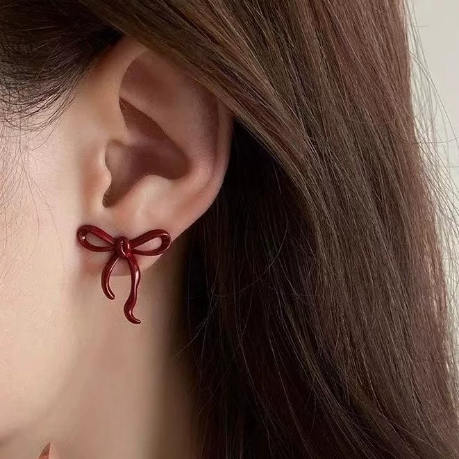 Серьги с бантом, элитные