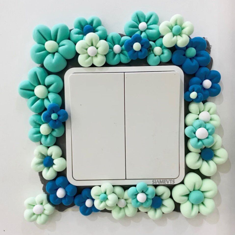 Red Mirror Diy Decorative Material Mirror Reforming Material Mirror Border Reforming Mirror Edge Decoration Switch