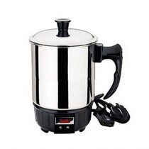 Practical electric hot cup electric cooking pot Gift Spoon Basin Student Dormitory home trip Good tasters with one used casually