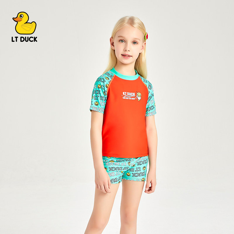 LTduck Children's Swimwear Boy's onepiece Swimwear Cute Baby Spa Set