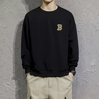 L011 Черный круглый воротник