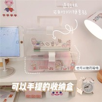 Brief Joins Portable Transparent Containing Boxes Teenage Hearts Students Versatile Debris Table Jewellery Small Drug Boxes Portable