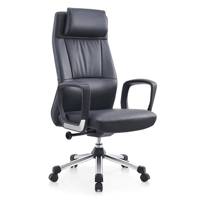 Carpenter spread into office chair Staff chair Chair Computer Chair Backrest Swivel Chair Black Leather DJ-DNY-A058-Taobao
