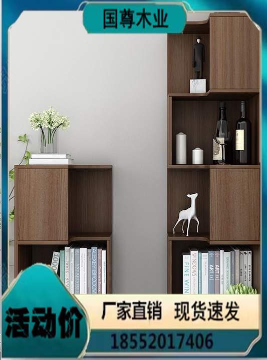 Full solid wood corner cabinet Nordic Corner Dining Room Triangle Cabinet American Bookshelves Modern Minimalist Shelve Shelf Storage Containing Cabinet