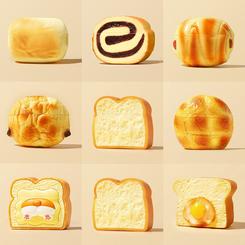 Suitable for AirPods Pro 2 Protective Case, High-End Feel, AirPods Pro 3 Silicone Third-Generation Niche Bluetooth Ipod Soft Case, Cute Bread AirPods 4 Case, Pro 3 Apple Earphone Case Suitable for AirPods Pro 2 Protective Case, High-End Feel, AirPods Pro 3 Silicone Third-Generation Niche Bluetooth Ipod Soft Case, Cute Bread AirPods 4 Case, Pro 3 Apple Earphone Case