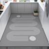 Sufa leather kitchen floor dirty new slippery and oil-proof wipeable no-wash waterproof pad-proof special carpet for home use