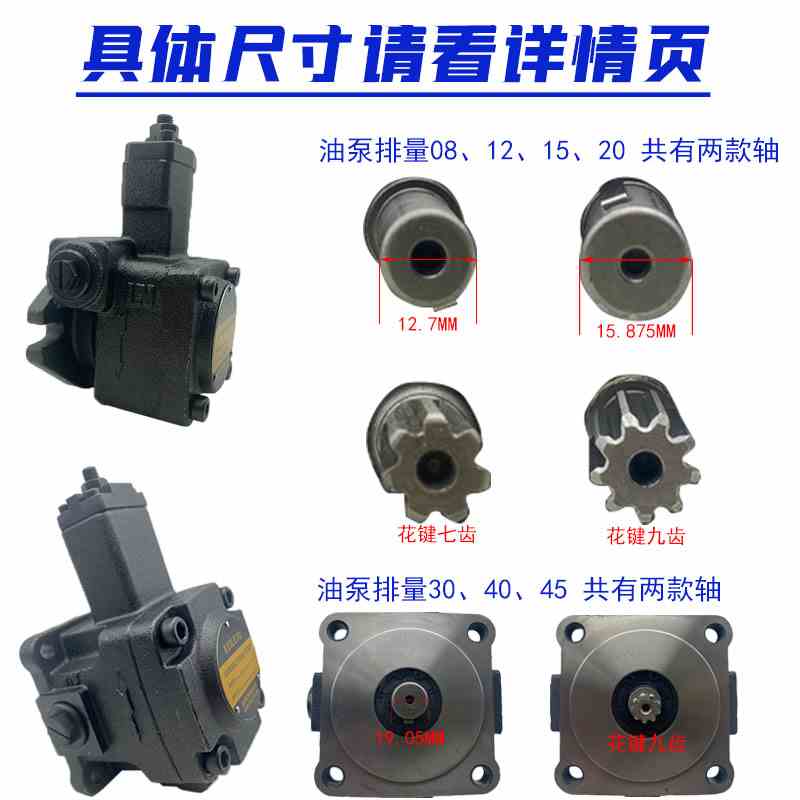 New new cruise VPE-F12D VPE-F12D F15D F15D F30D F30D F45D-10 F45D-10 Taiwan vane pump-Taobao