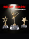 Customized Kidsren's Crystal Mini Trophy Kindergarten Youth Competition Student Graduation Prize Five-Pointed Star Trophy