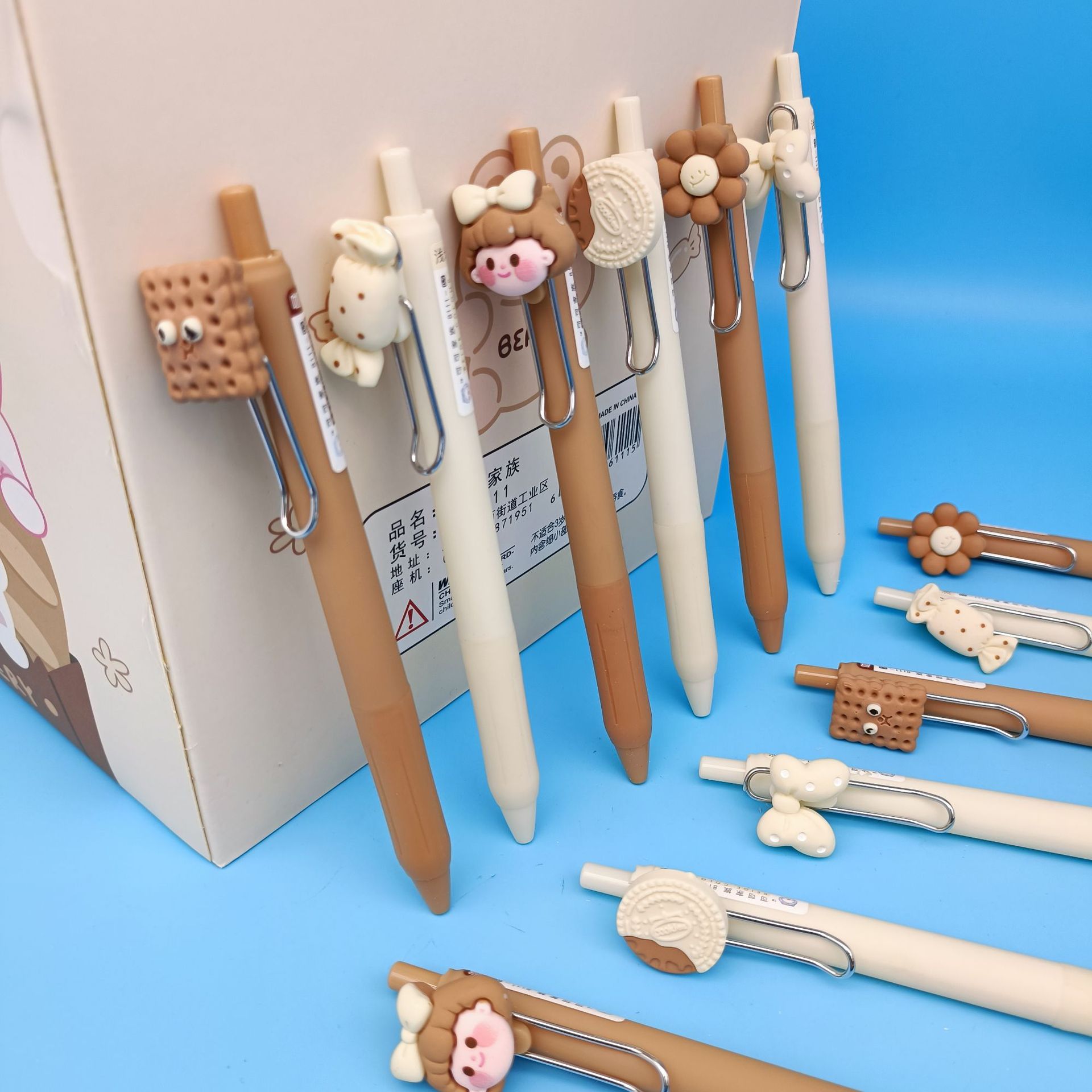 Cocoa family automatic pencil simple cute girl heart 0 5mm bear girl biscuit slices high-value activity pencil children's primary school students special not easy to break the core environmental protection press pencil