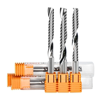 5A grade single-edge spiral milling cutter 3175 engraving machine cutter acrylic density PVC plate cutting knife can be customized