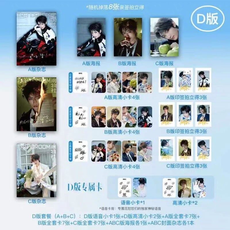In Stock: Trendroom 2025 Cover Anthocyanin Magazine Photo Card Set, Brand New and Authentic