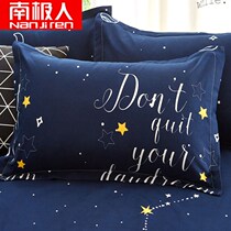 Pillow headgear A student dorm room single female Guys a pair of adult pillowcases with pillow core 48x74cm