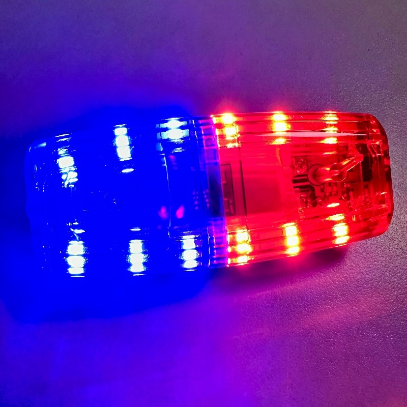 строб 充电款红蓝led肩灯肩夹式爆闪灯环卫肩膀灯保安巡逻闪光灯户外用 Road work