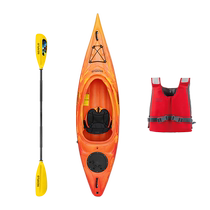 SEAFLOOUTDOOR KAYAKING KAYAK DINGHY BOAT Lightweight Leather Raft Plastic Boat Single Fattening Boat