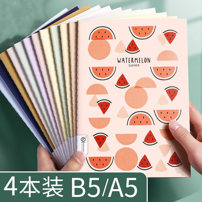 b5 Notebook Brief Joins Wind Benson Students Big Numbers Cohorts Junior High School Students Special Soft Face Transcript Soft Transcript Notepad a5 Car Line Exercise Job Stitches Ben Thickened Benson-Taobao