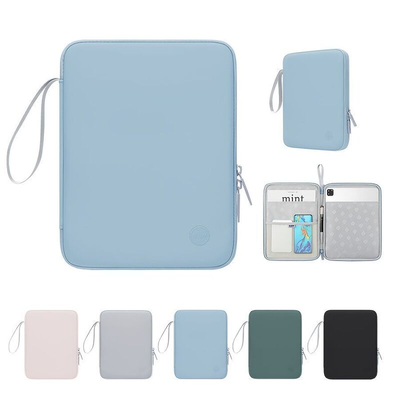 Portable Tablet Laptop Bag iPad Storage Portable New Model for Men and Women Waterproof and Drop-Proof Leather Feel