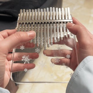 水晶卡林巴拇手指琴1721音礼物送男女生朋友闺蜜生日实用高级感