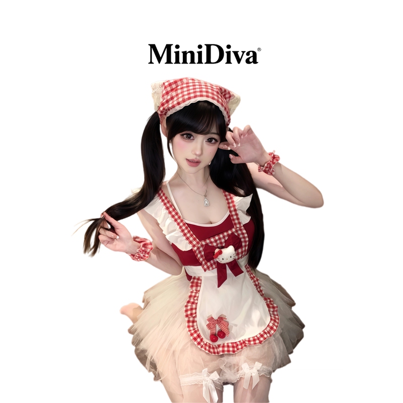 Minidiva: Sexy and Cute Little Cat Qqny Suspender Lingerie Maid Uniform Pure and Elegant Small Chest Friendly Set Minidiva: Sexy and Cute Little Cat Qqny Suspender Lingerie Maid Uniform Pure and Elegant Small Chest Friendly Set