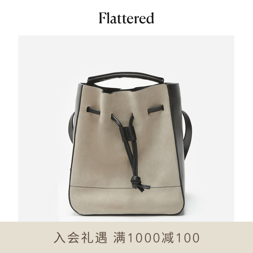 Flattered Bo Bucket Ms. Middle-shoulder slope-strapped handbag sand-bag 23 spring and summer new products
