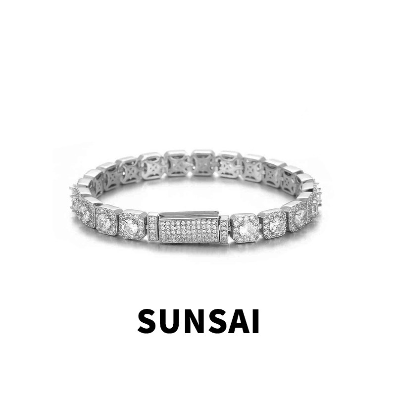 Official Zircon Bracelet from the Drama Series Niuke Ai, Featuring the Same Style as Qi Cheng, Tian Xu Ning, and Zi Yu, a Light Luxury Niche Accessory for Both Men and Women