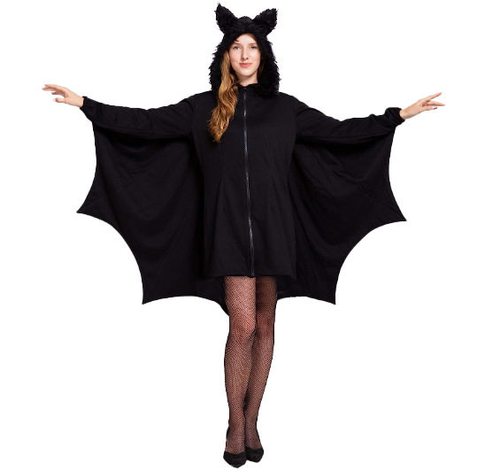 Plus Size (S-4XL, European Size) Halloween Batman Costume, Vampire Witch/Batman Costume