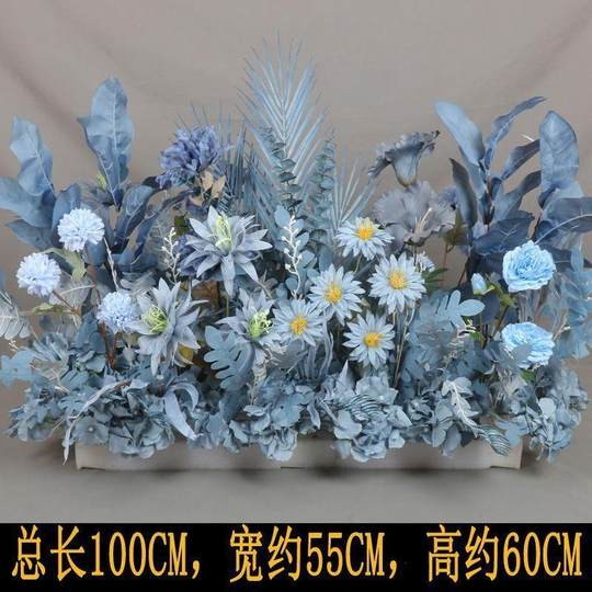 新款婚庆地排花仿真绢花T台路引装饰花婚礼花艺挂花迎宾舞台花艺