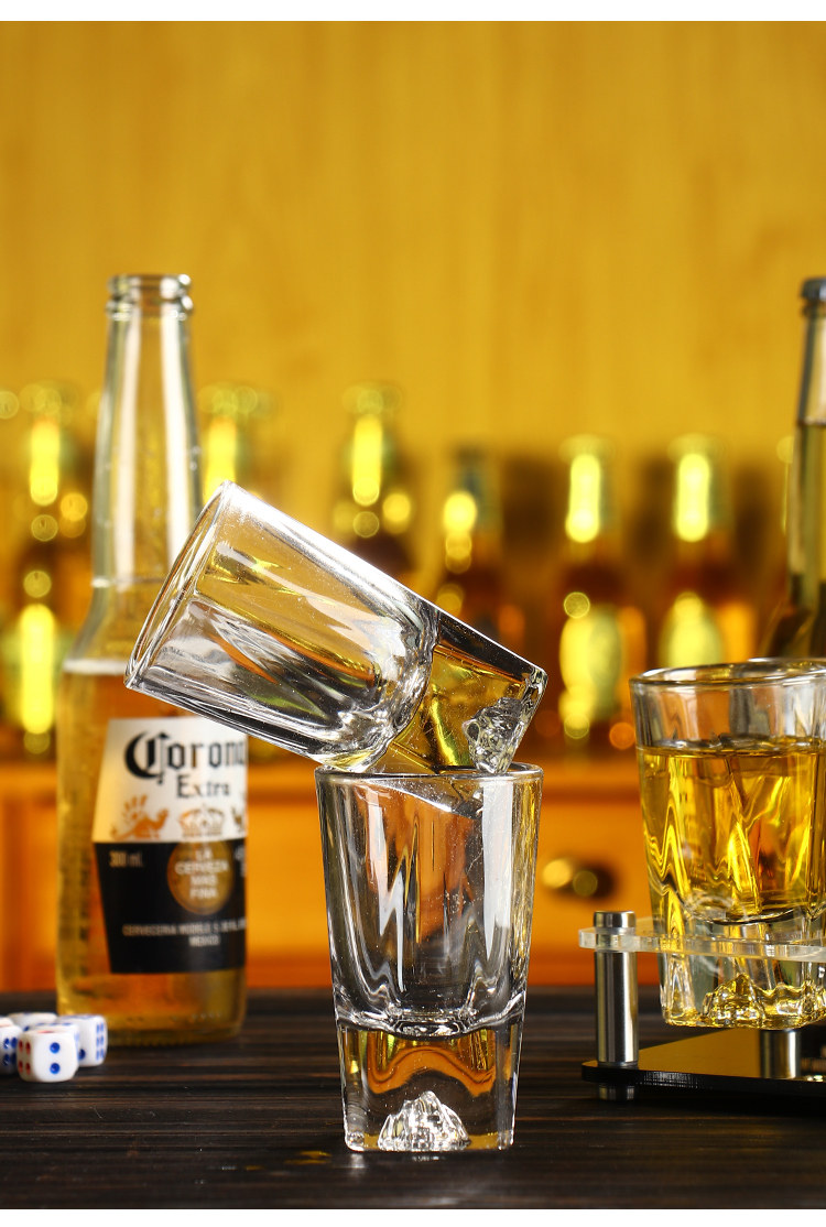 Ликер Cup 因菲逊二两白酒杯玻璃款 威士忌一口杯家用ktv酒吧烈酒杯组