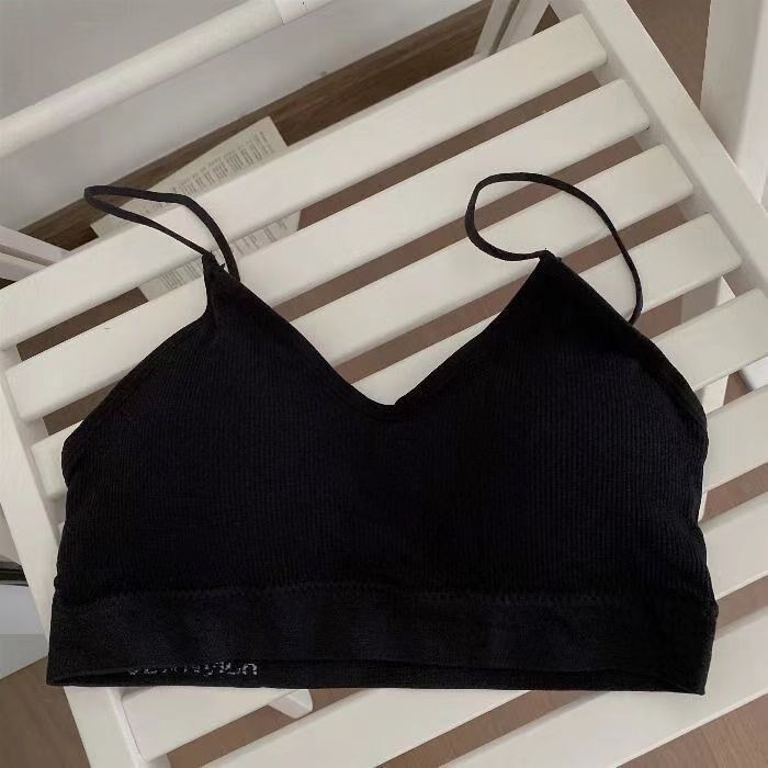 1 2-pack anti-light student body-fitting beautiful back tube top sports underwear sling girls bra without steel ring outer wear