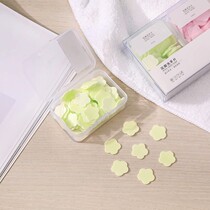 Hand Wash Sheet Soap Paper Portable Student Children Disposable Carry-on Travel Mini Petals Soap Sheet Boxed