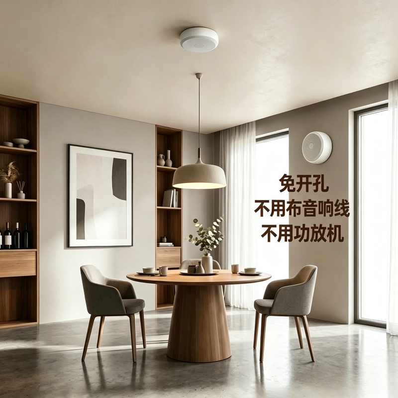 Wireless Surface-Mounted Ceiling-Mounted Hole-Free Wireless Speaker for Shops, Supermarkets, Shopping Malls, Background Music, Wall-Mounted Ceiling Speaker Wireless Surface-Mounted Ceiling-Mounted Hole-Free Wireless Speaker for Shops, Supermarkets, Shopping Malls, Background Music, Wall-Mounted Ceiling Speaker