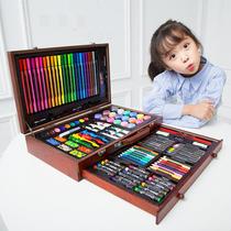 CHILDRENS TOOLS SUIT GIFT BRUSH WATERCOLOR PEN PAINTING DRAWING STUDENT SMALL FINE ART BIRTHDAY KINDERGARTEN GIFT BOX YEAR OLD